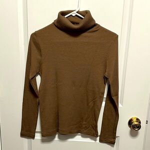 Brown Turtleneck Sweater Wool/acrylic